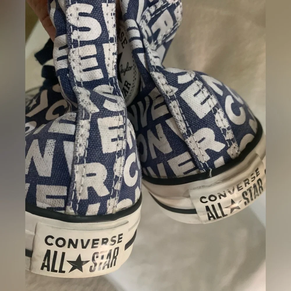 Converse Chuck Taylor All Star High Tops Logo Print 163952C Womens 9 Mens 7 - Picture 10 of 10